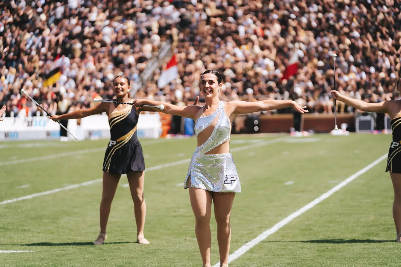 Lili Breunig, All American Twirling Line & Silver Twin Feature Twirler