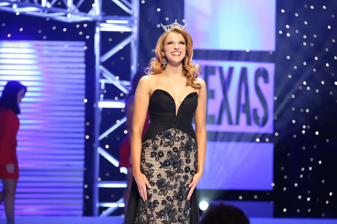 Caroline on the pageant stage